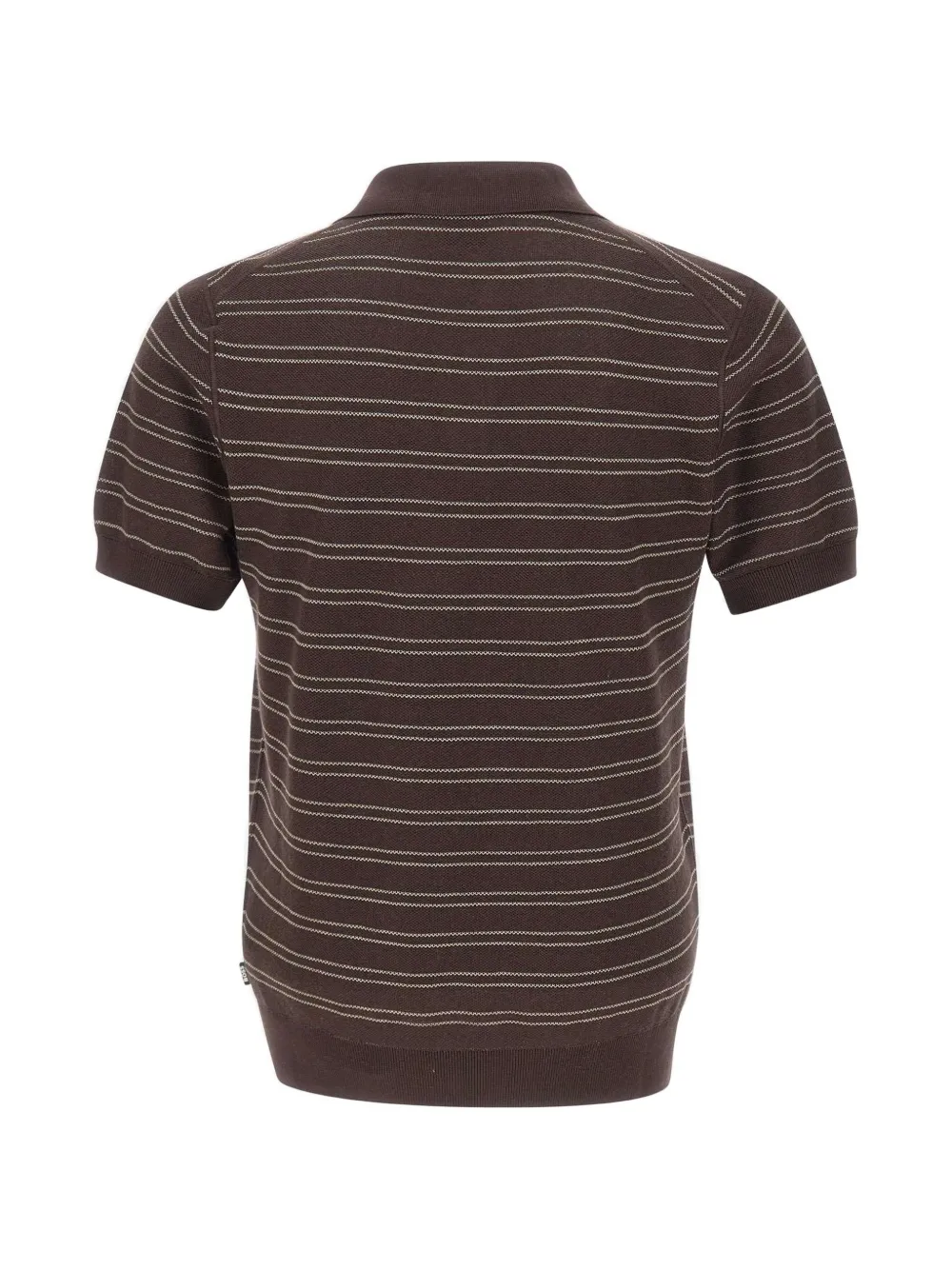 BOSS Narciso gestreept T-shirt Bruin