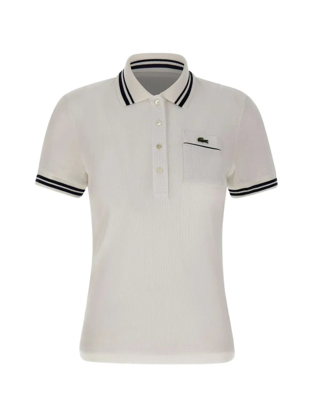 Lacoste chest-pocket polo shirt - White
