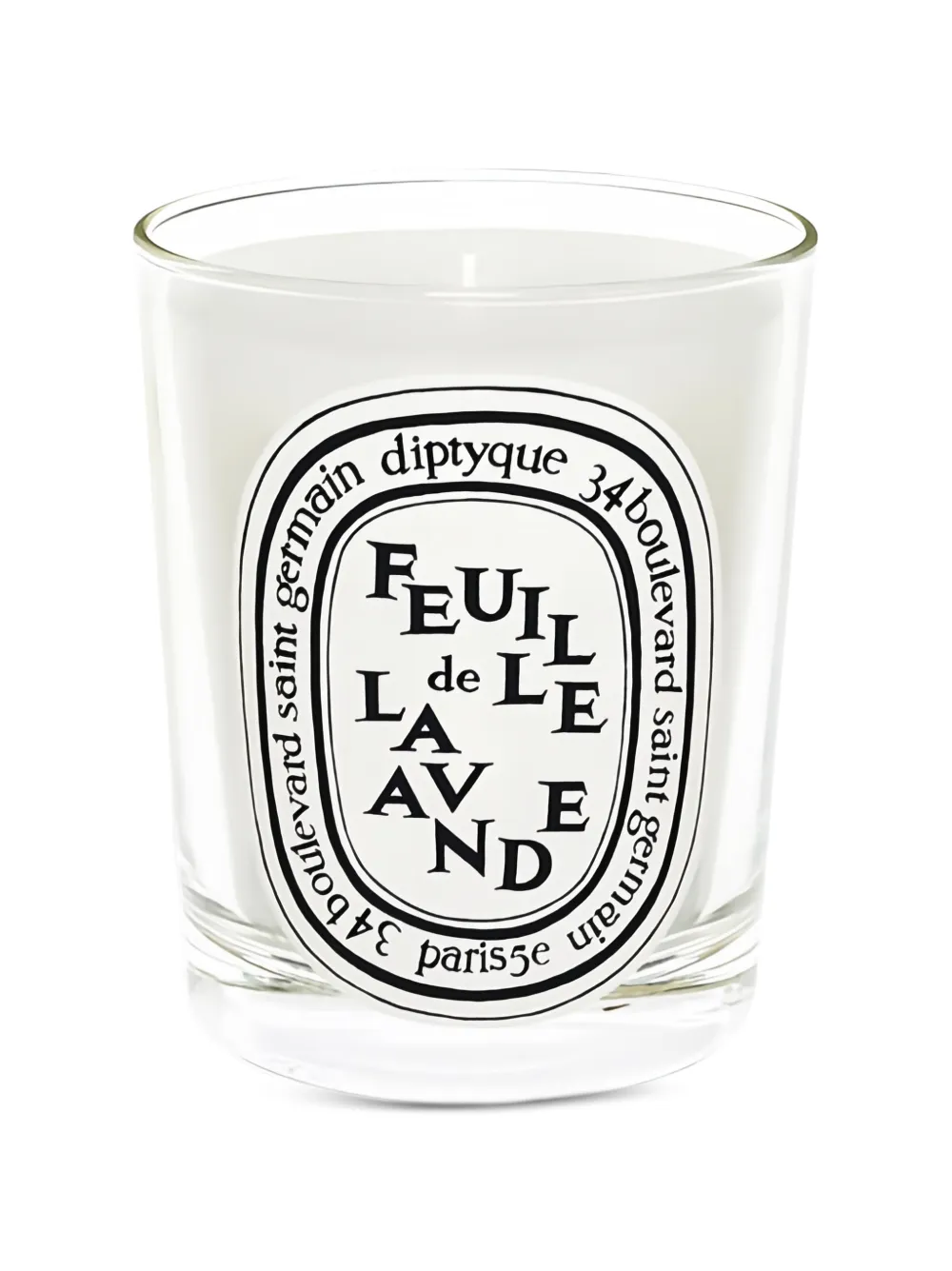 Diptyque Feuille de Lavande candle - Bianco