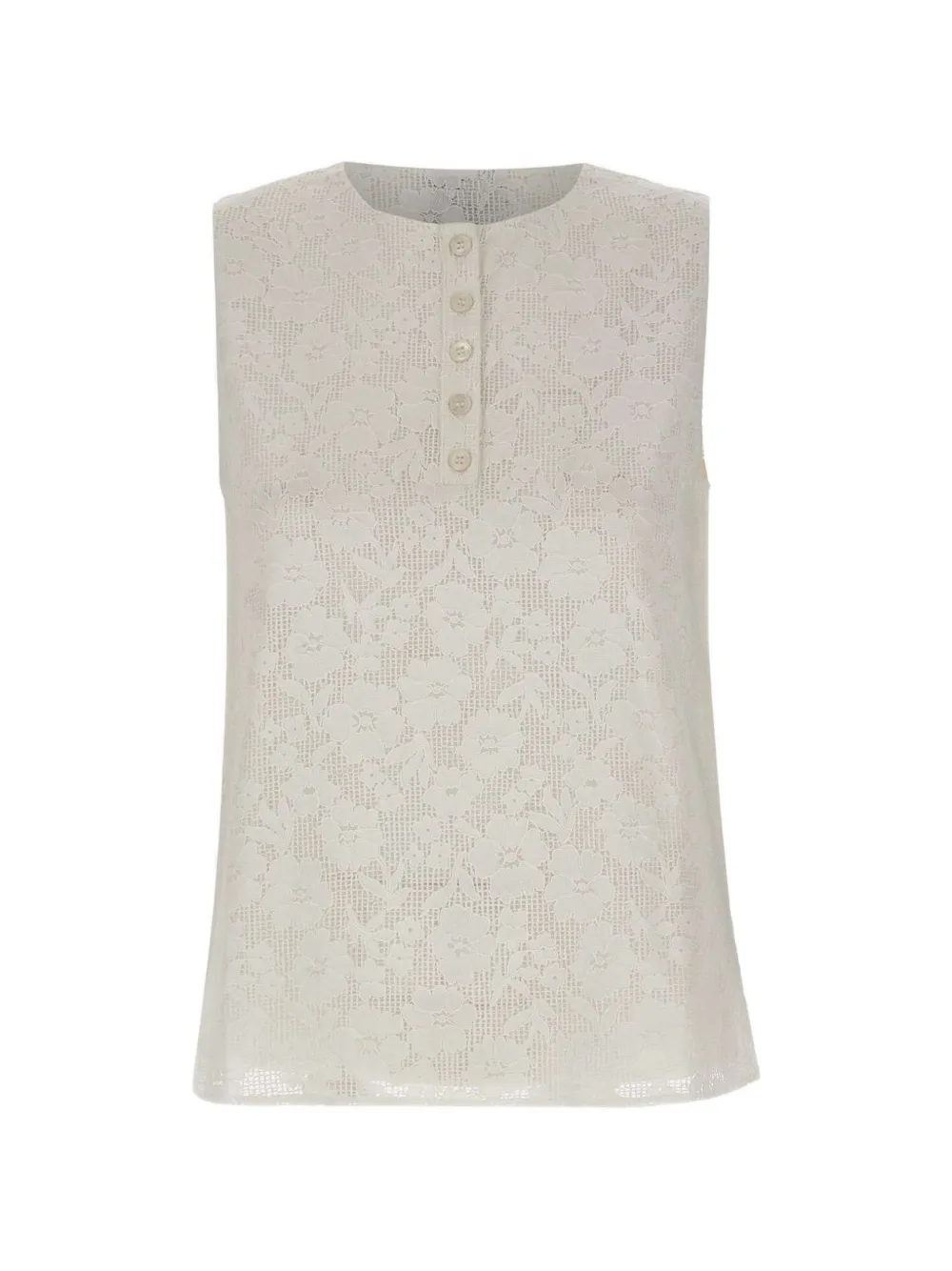 Marella Cantico floral lace top - Bianco