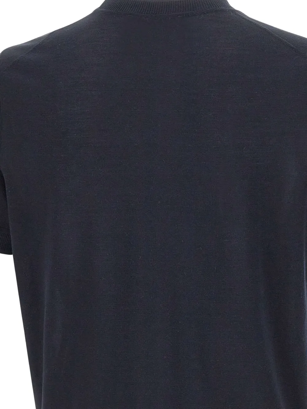 BOSS Nottano zijden trui met korte mouwen Blauw