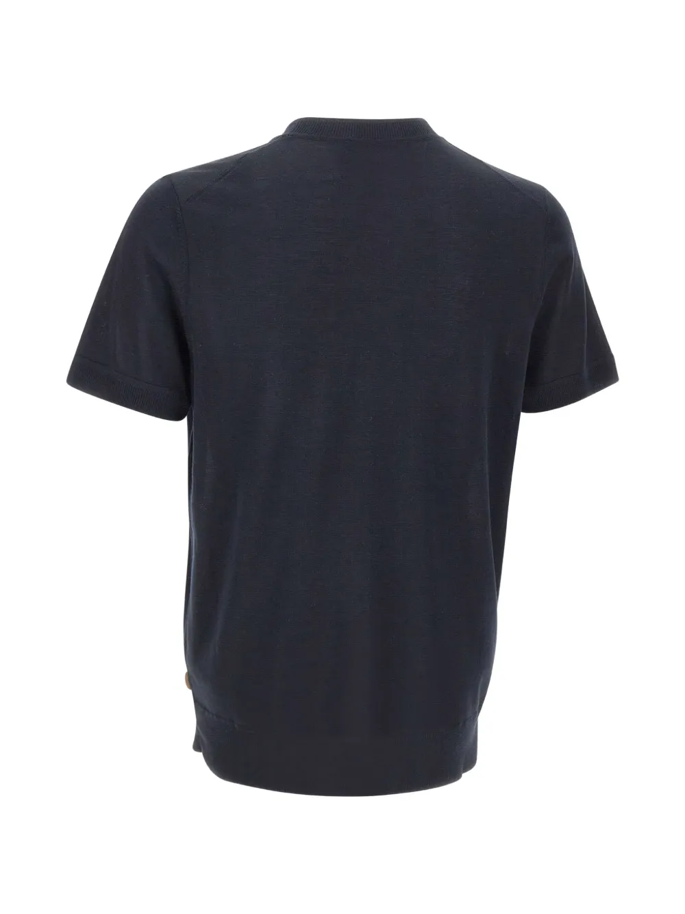 BOSS Nottano zijden trui met korte mouwen Blauw