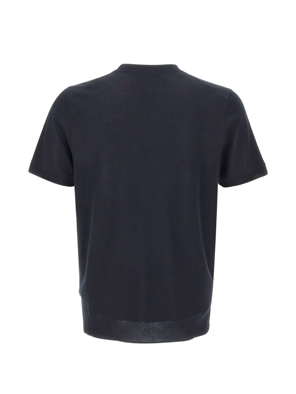 BOSS Nottano zijden trui met korte mouwen Blauw