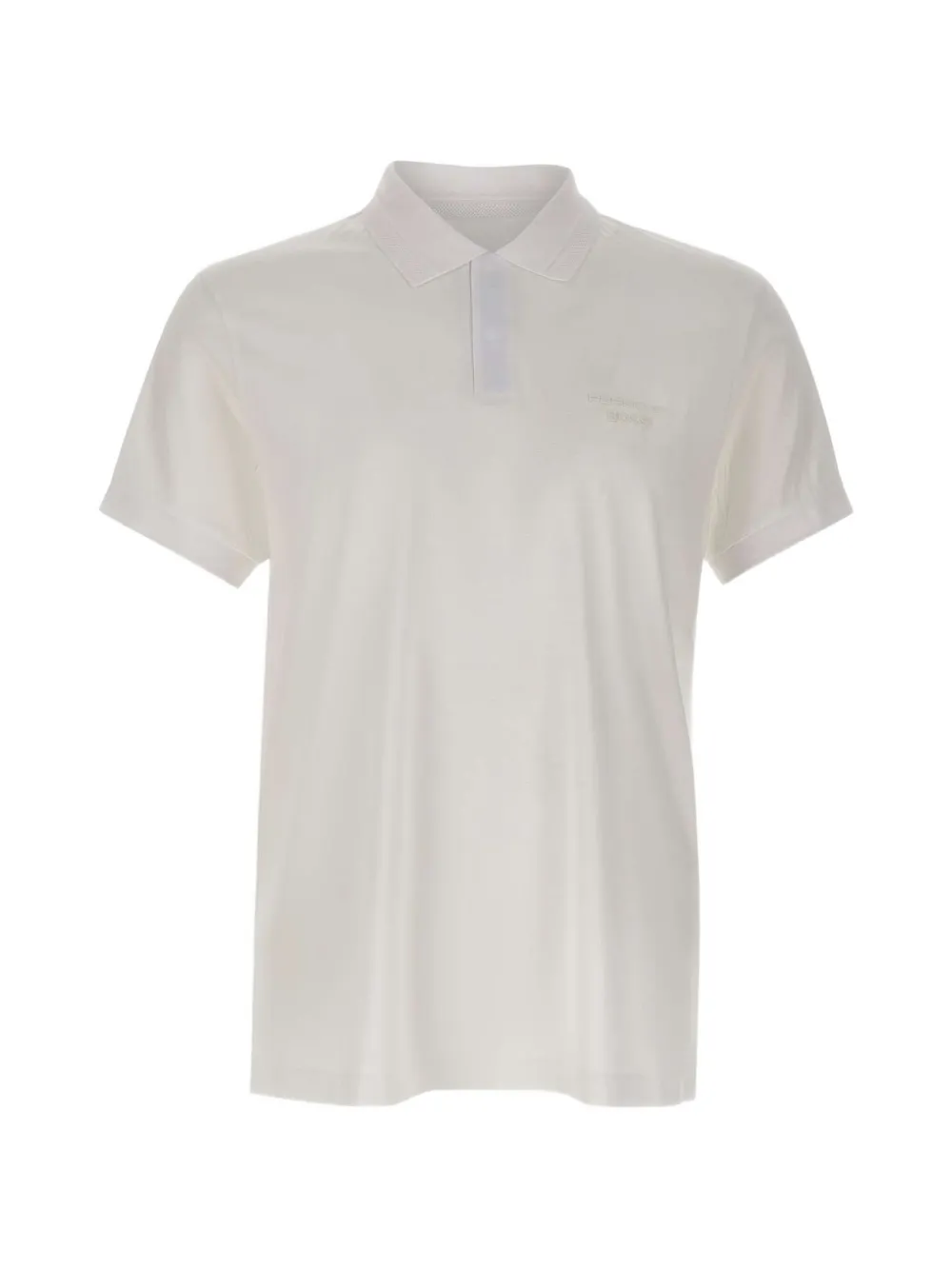 BOSS x Porsche Spirit70 Plk reflective-branding bonded-seam polo shirt - Weiß