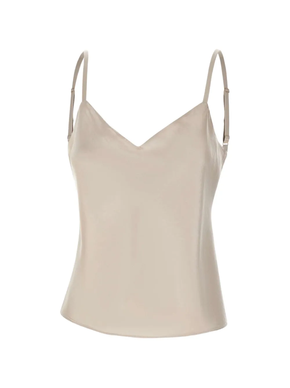 Vince satin V-neck top - Toni neutri