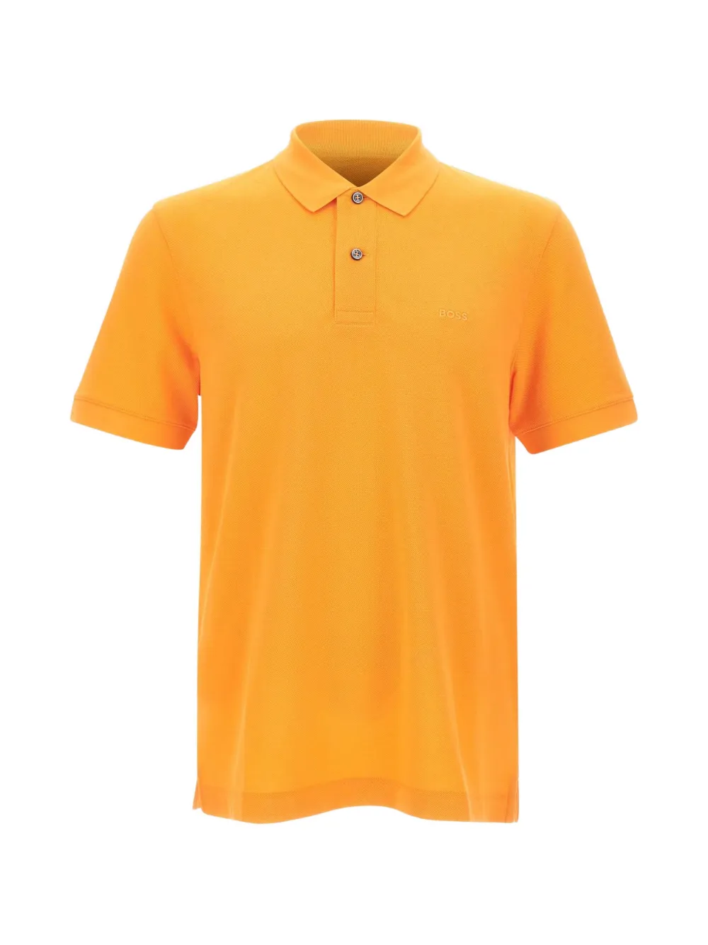 BOSS embroidered-logo piqué polo shirt - Orange