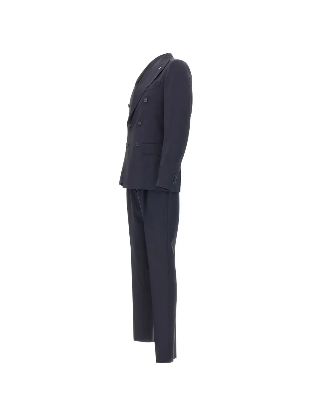 Corneliani Pak met dubbele rij knopen en revers Blauw