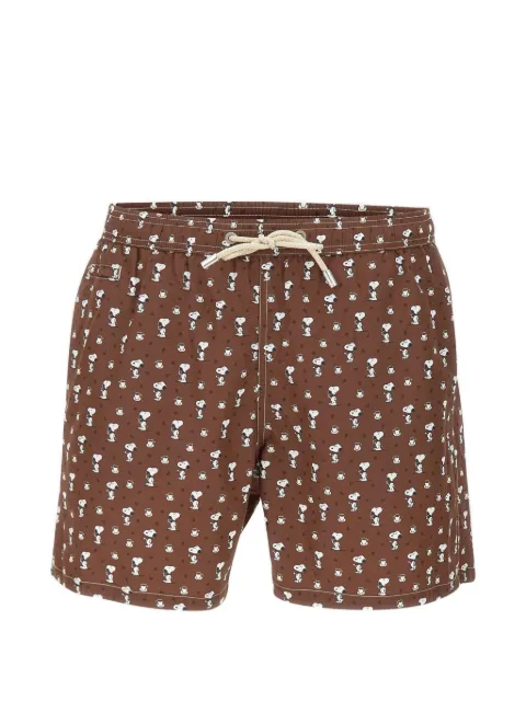 MC2 Saint Barth x Peanuts Lighting Snoopy coffee-print swim shorts