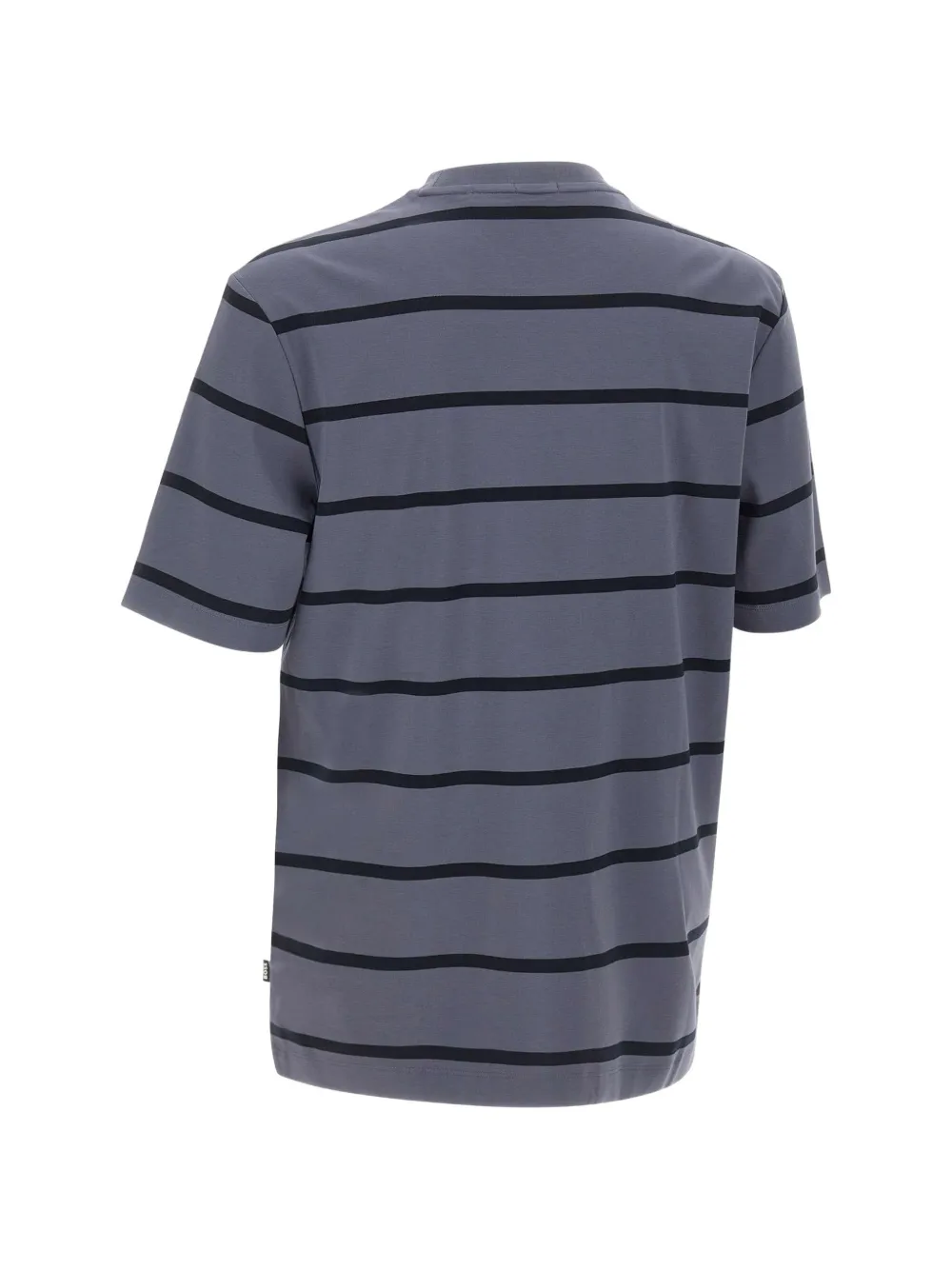 BOSS Ktoenen T-shirt met Double-B monogram badge Grijs