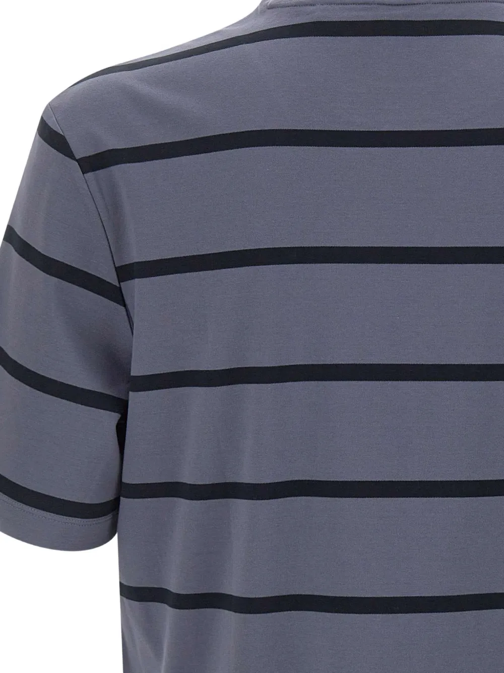 BOSS Ktoenen T-shirt met Double-B monogram badge Grijs