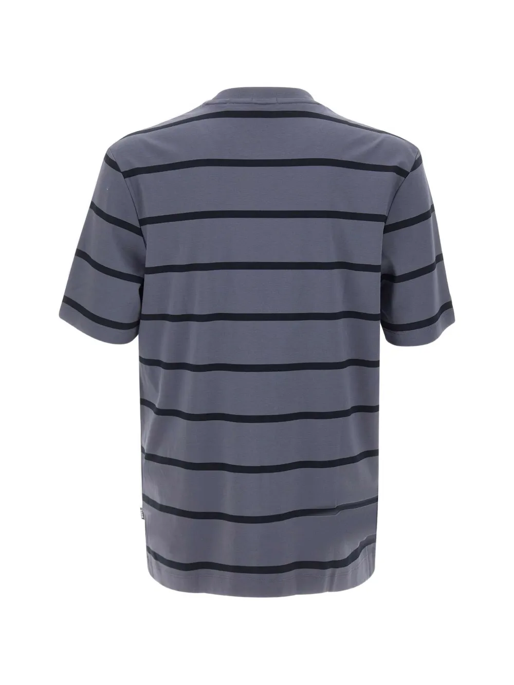 BOSS Ktoenen T-shirt met Double-B monogram badge Grijs
