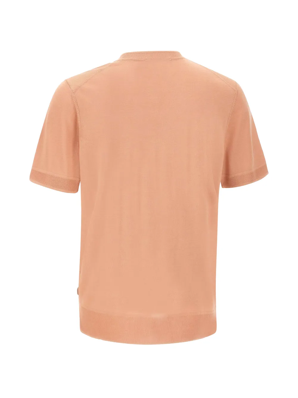 BOSS Zijden gebreid T-shirt Oranje