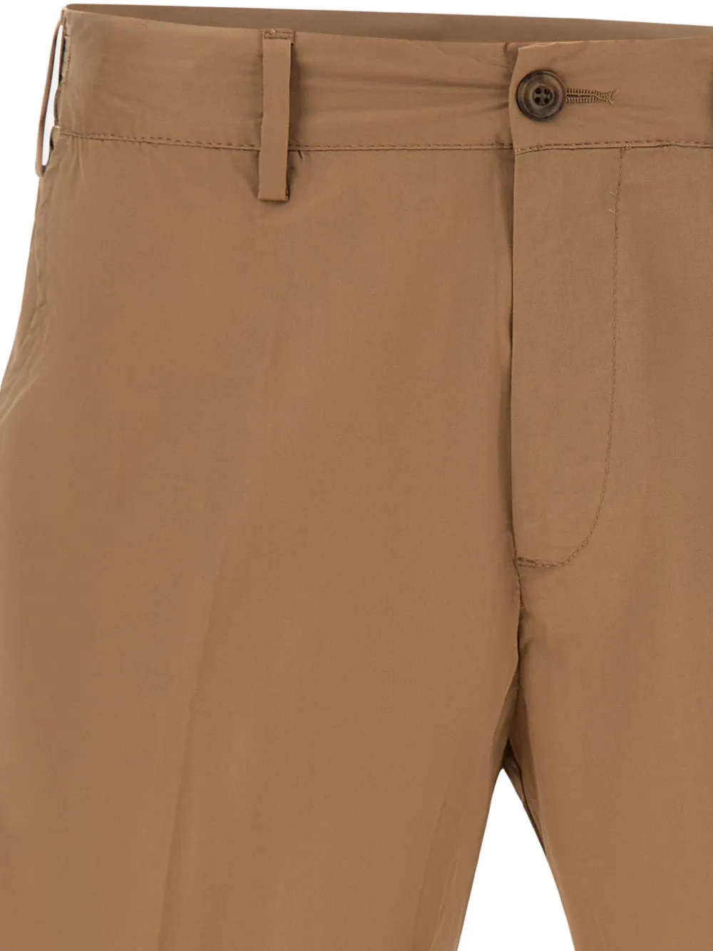Perfection Chino shorts met elastische vlakken Bruin