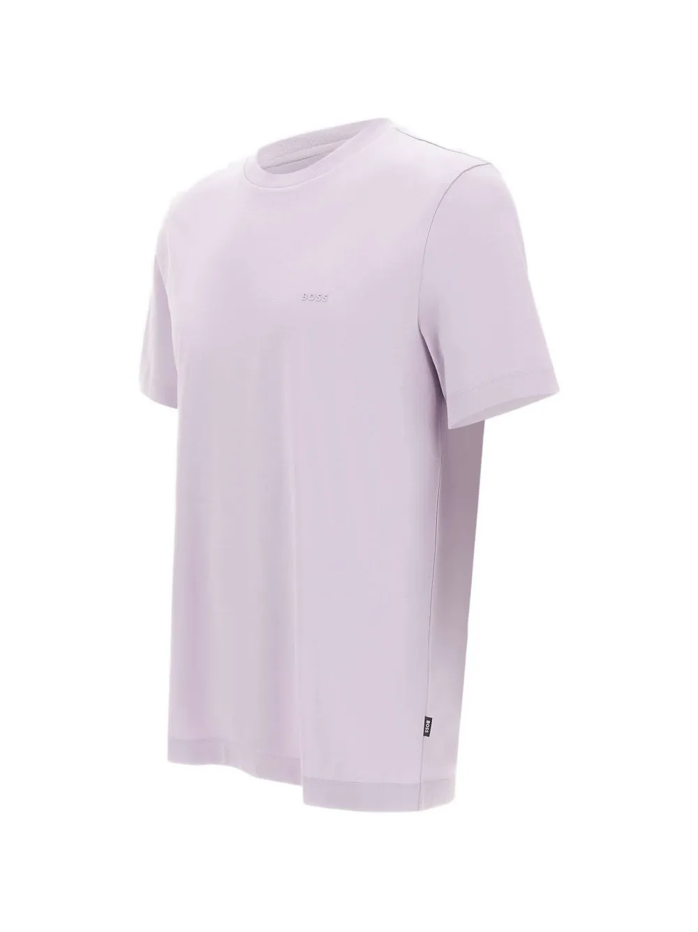 BOSS Katoenen-jersey T-shirt met logo-detail Paars