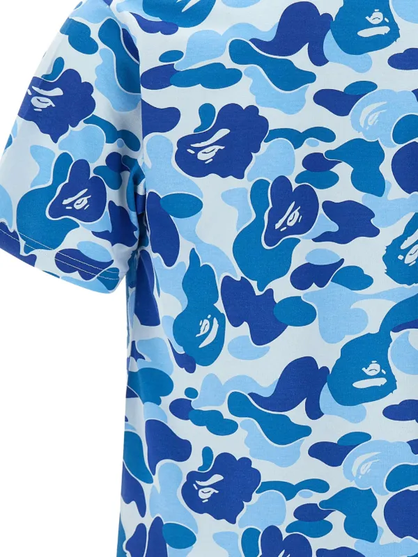 A BATHING APE® ABC Camo College T-shirt | Blue | FARFETCH TH