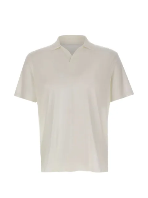 Paul & Shark ribbed open-collar polo shirt