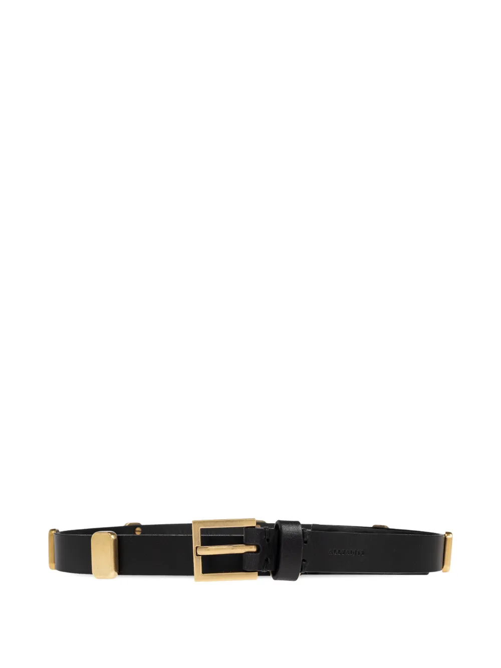 AllSaints stud-embellished leather belt - Schwarz