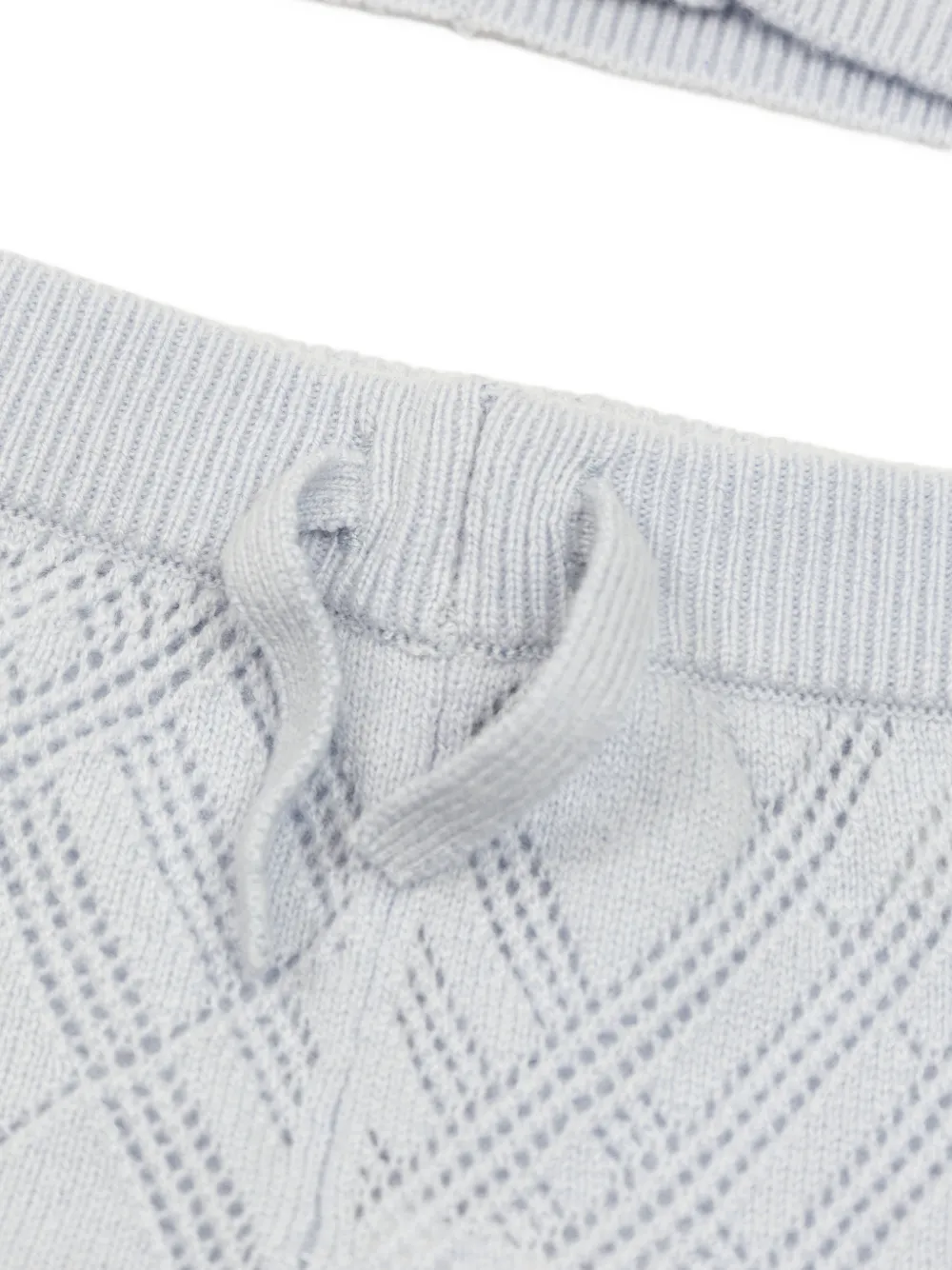 Burberry Kids Kasjmier tweedelig set Blauw