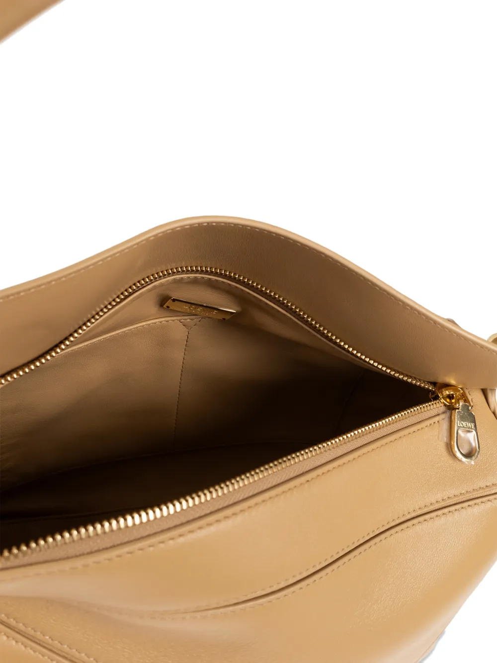 LOEWE Medium Featherlight Puzzle leren shopper Beige