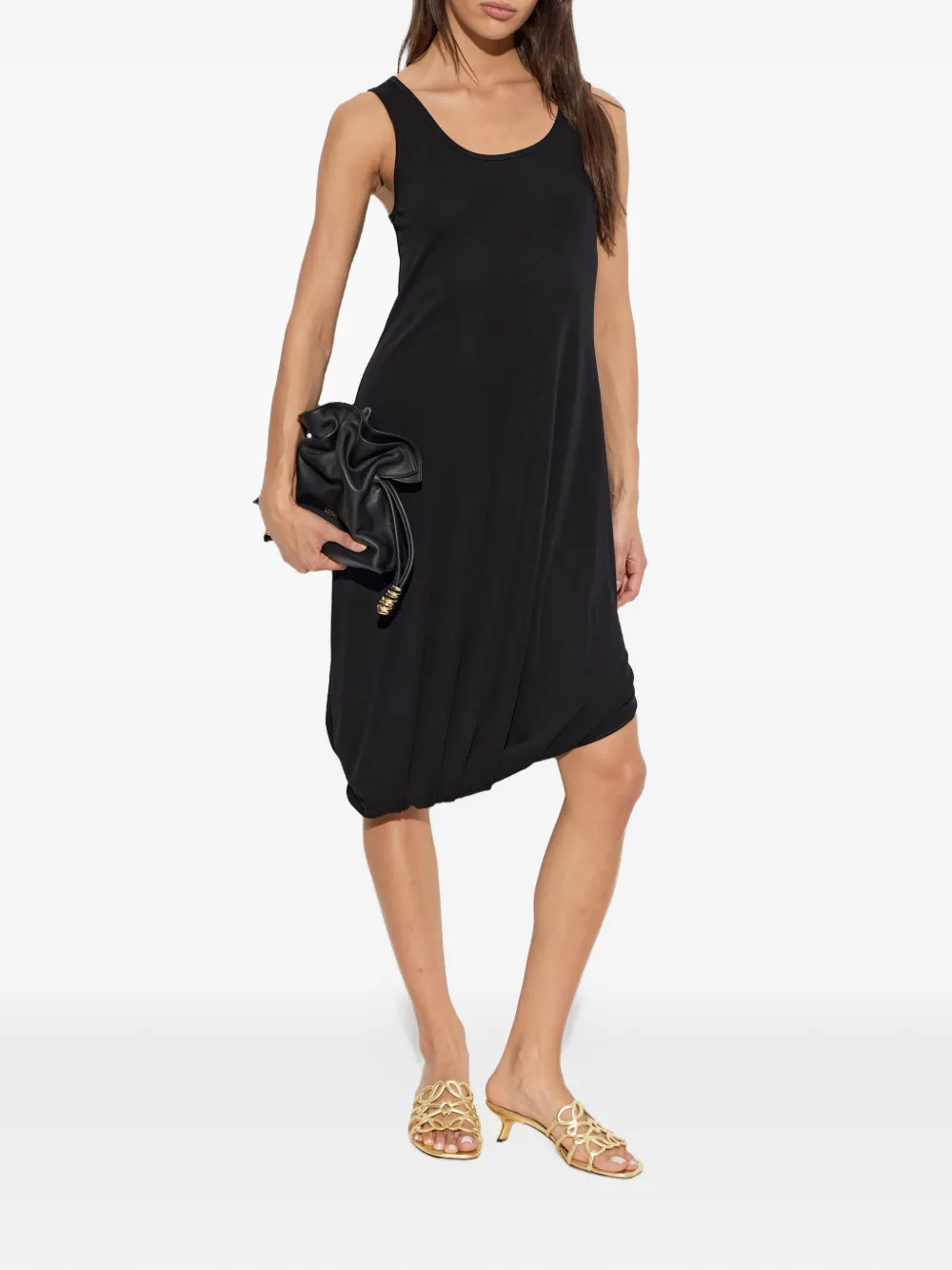LOEWE Anagram-leather sandals Goud