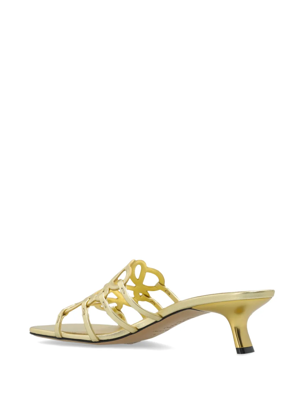 LOEWE Anagram-leather sandals Goud