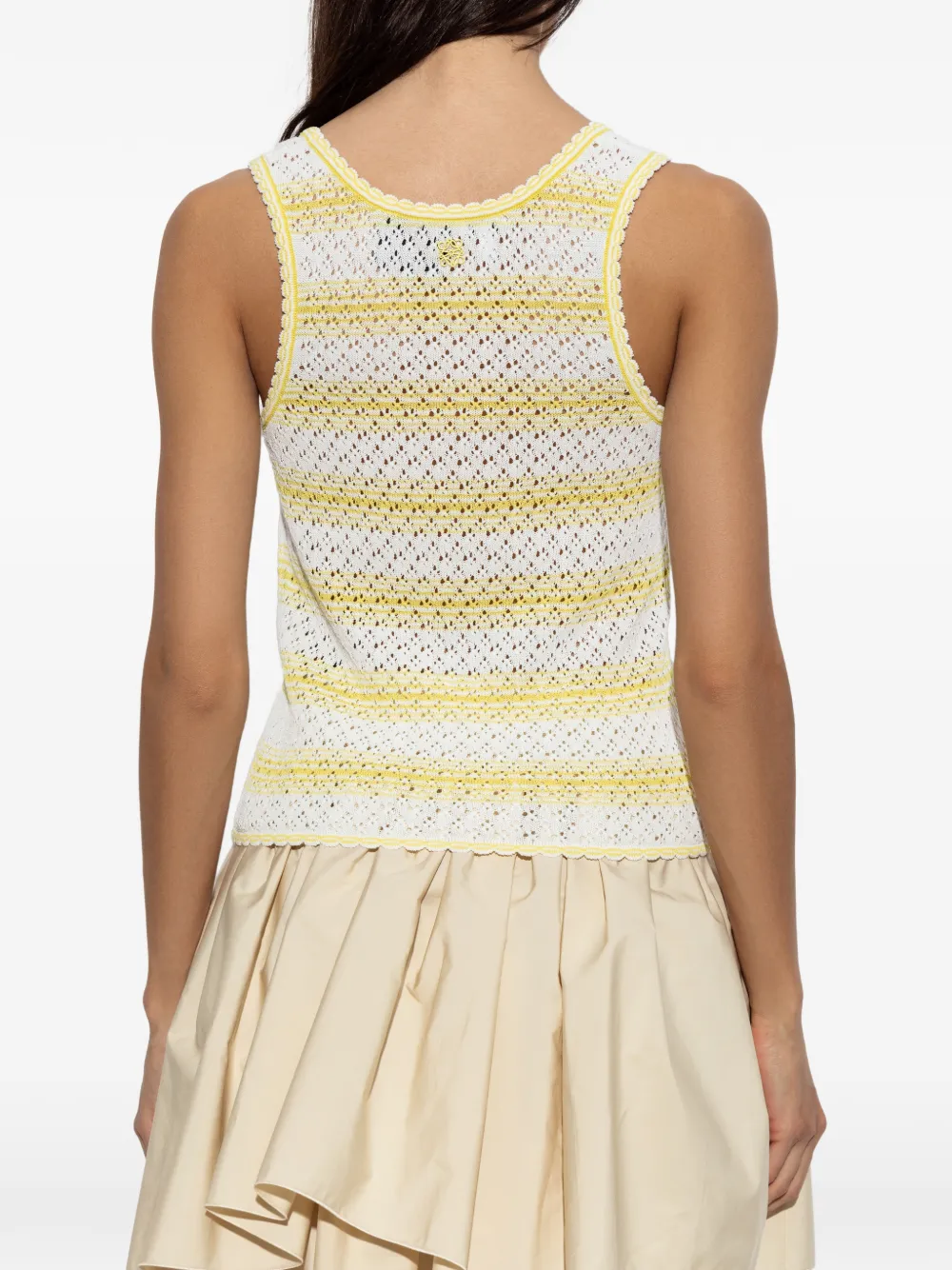LOEWE Opengebreide tanktop Geel