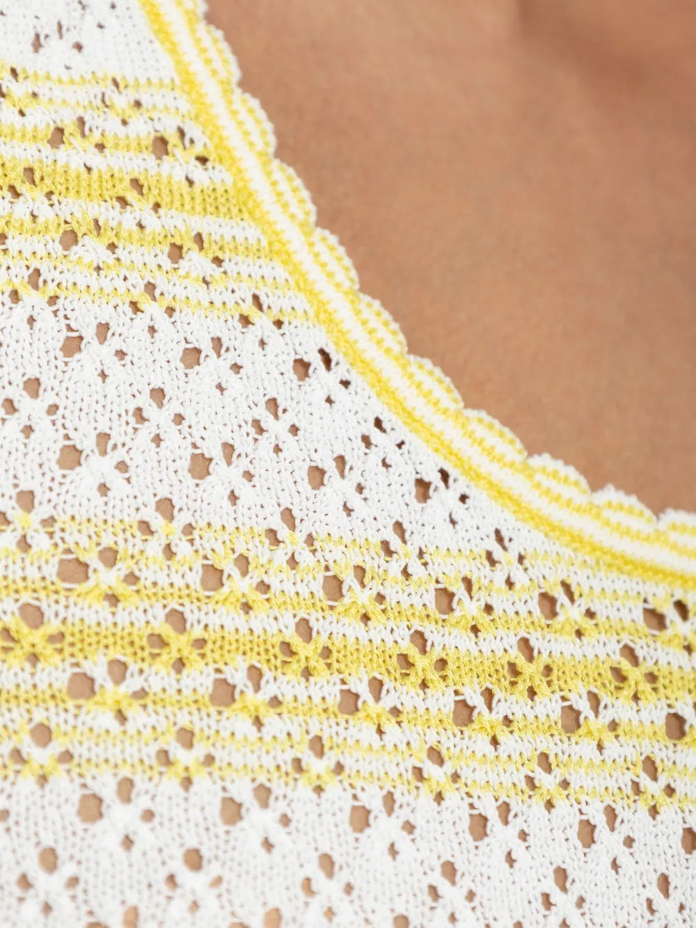 LOEWE Opengebreide tanktop Geel