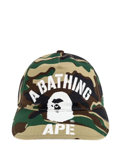 A BATHING APE® camouflage-pattern logo-print baseball cap