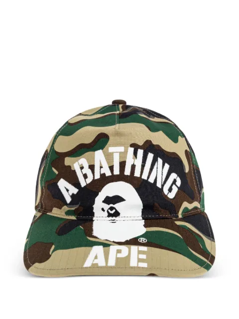 A BATHING APE® camouflage-pattern logo-print baseball cap