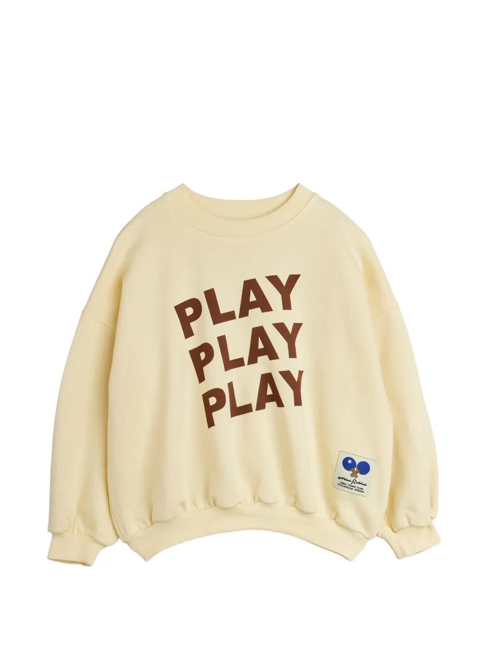 Mini Rodini slogan-print cotton sweater - Toni neutri