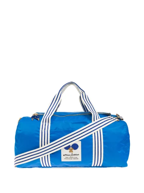 Mini Rodini logo-patch striped-strap duffle bag