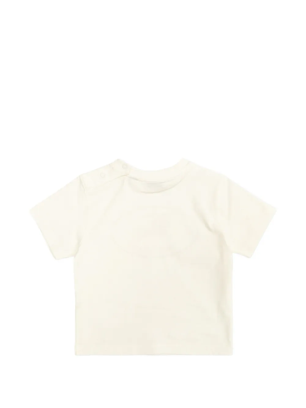 Burberry Kids T-shirt met logoprint Beige