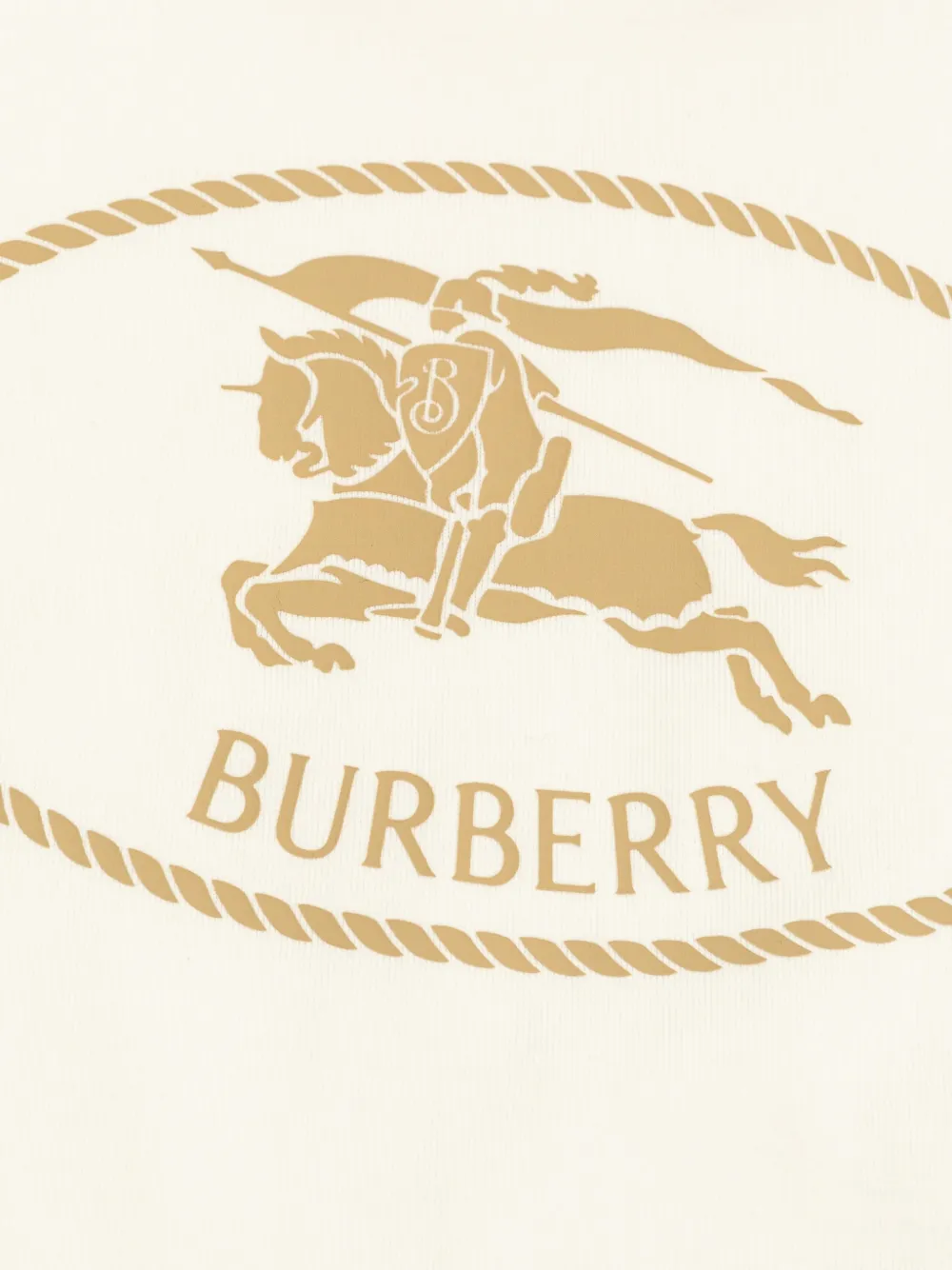 Burberry Kids T-shirt met logoprint Beige