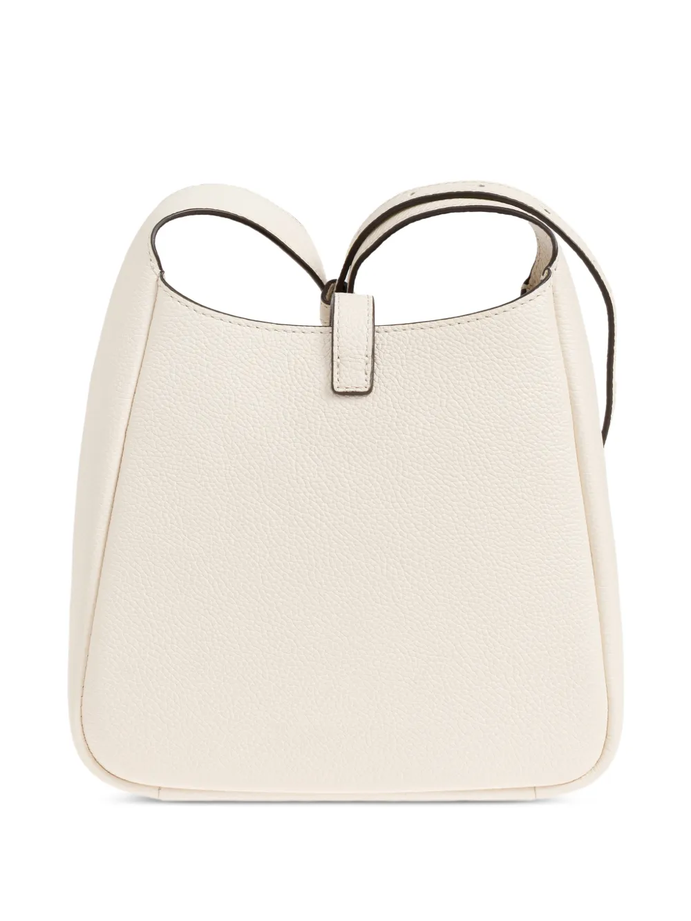 Tory Burch Leren crossbodytas met geperforeerd logo Beige