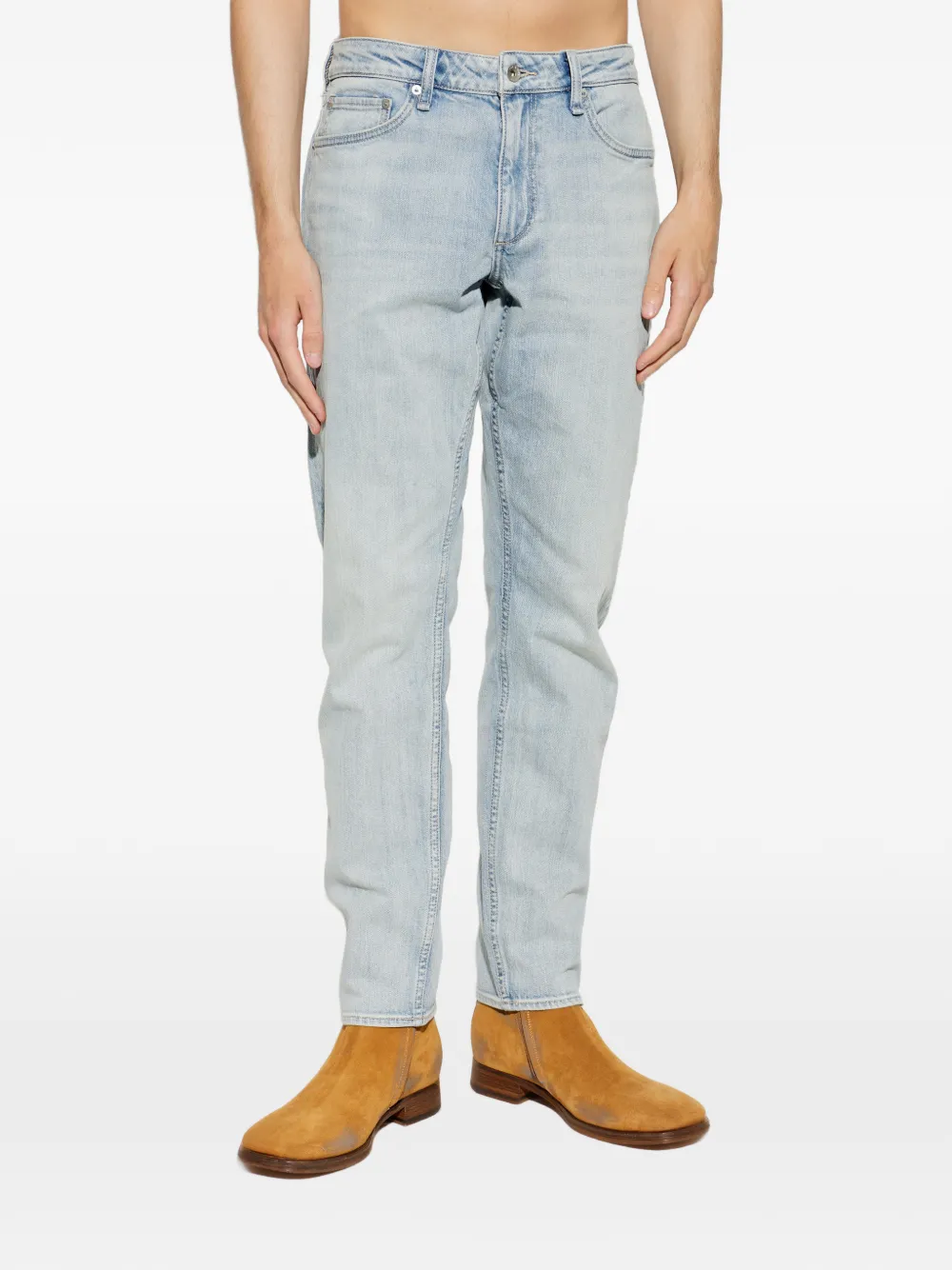 rag & bone Fit 3 Athletic jeans met vervaagd effect Blauw