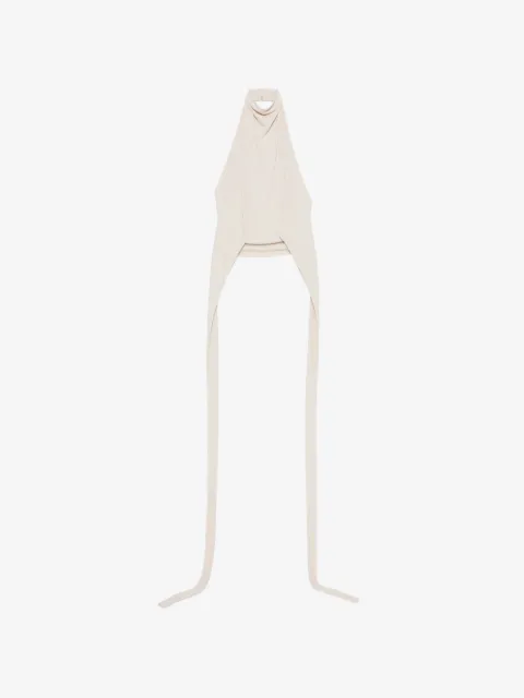 FRANCESCO MURANO top drapeado con cuello halter