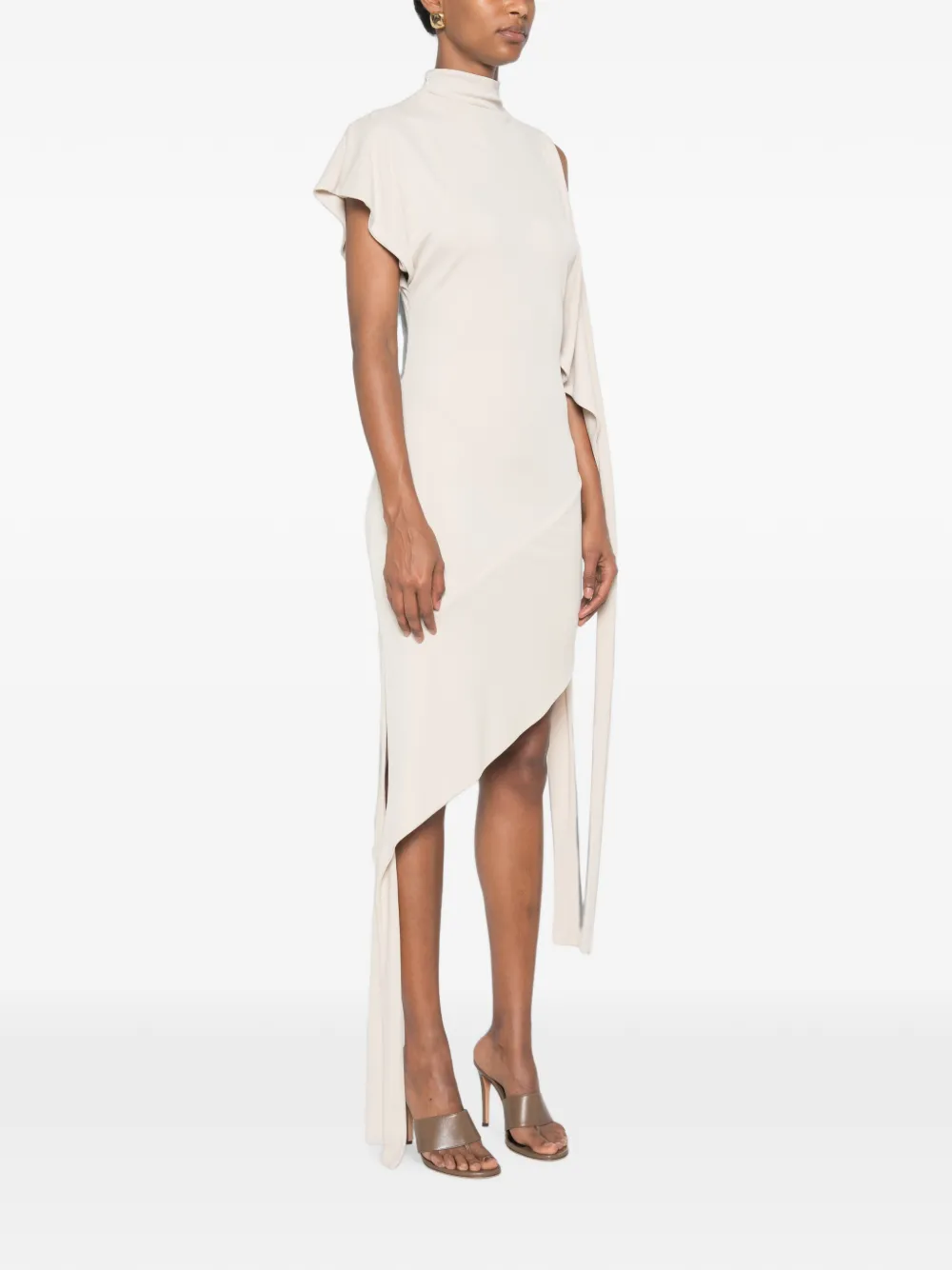 FRANCESCO MURANO Asymmetrische jurk Beige