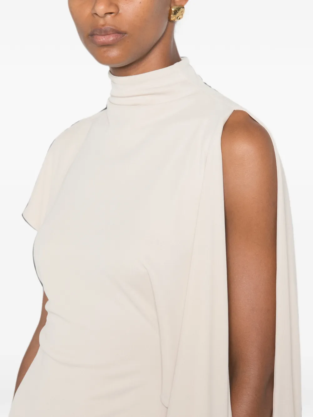 FRANCESCO MURANO Asymmetrische jurk Beige
