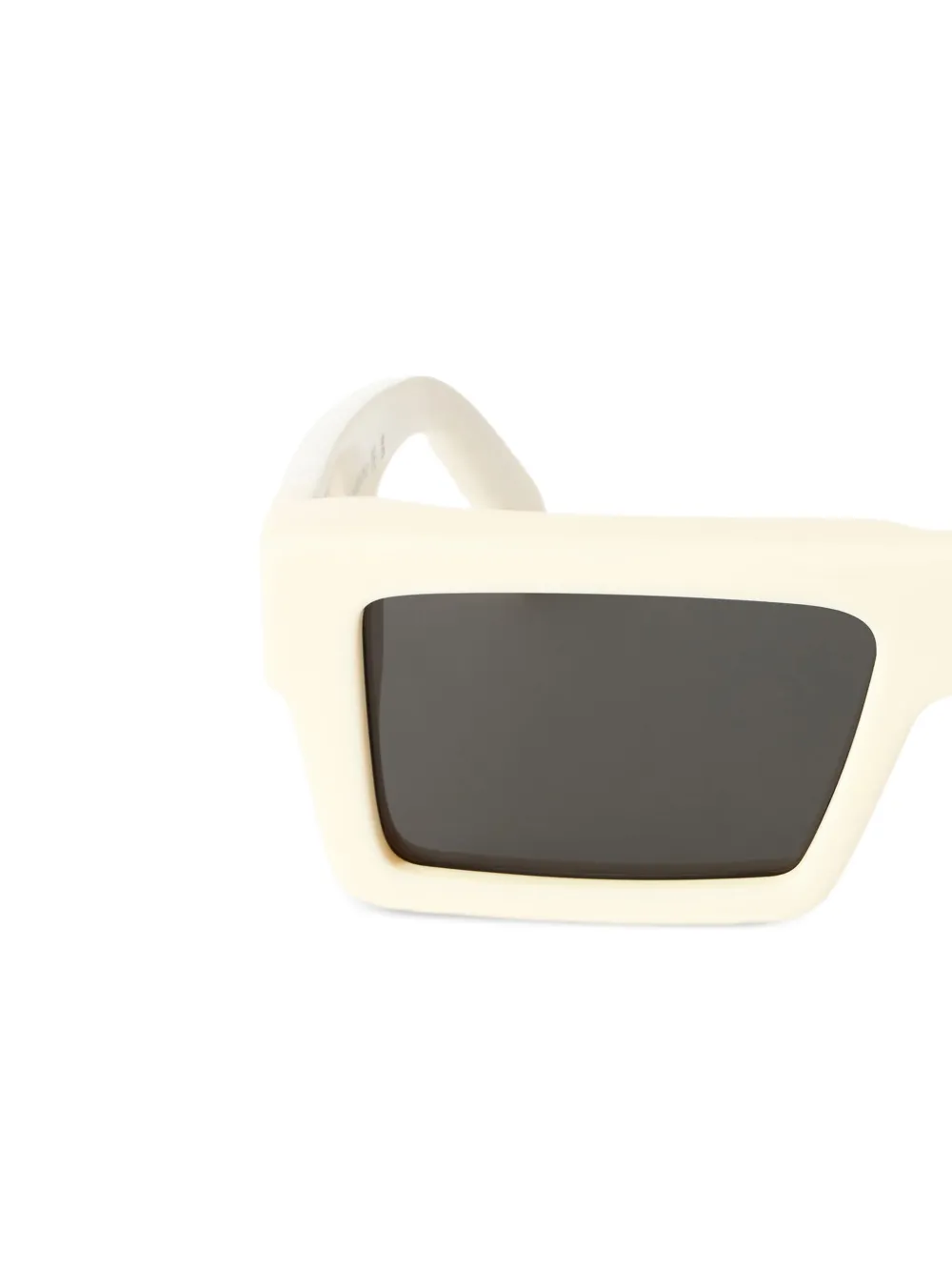 Off-White Ruby zonnebril met rechthoekig montuur Beige
