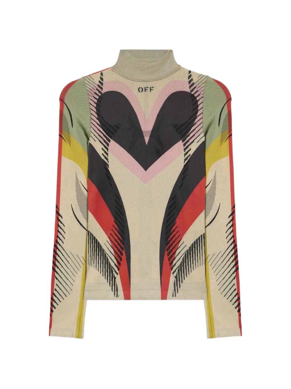 Off-White colour-block T-shirt - Toni neutri