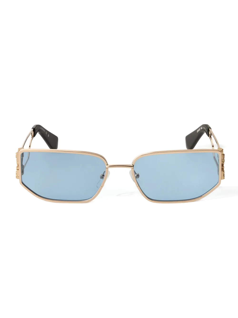 Off-White Allen arrow-motif sunglasses - Gold