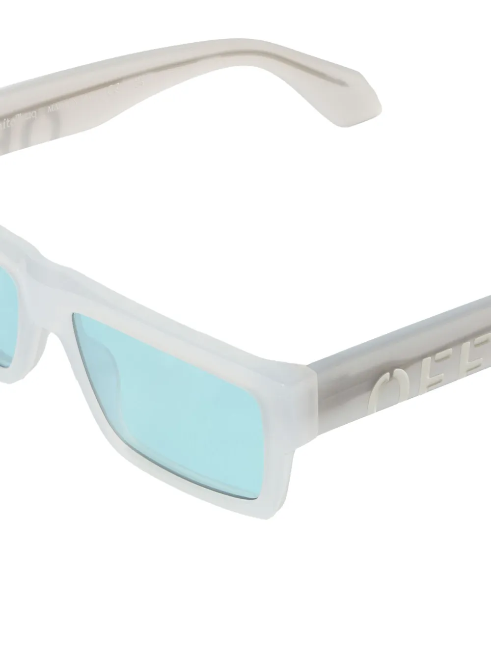 Off-White Montgomery zonnebril met rechthoekig montuur Grijs
