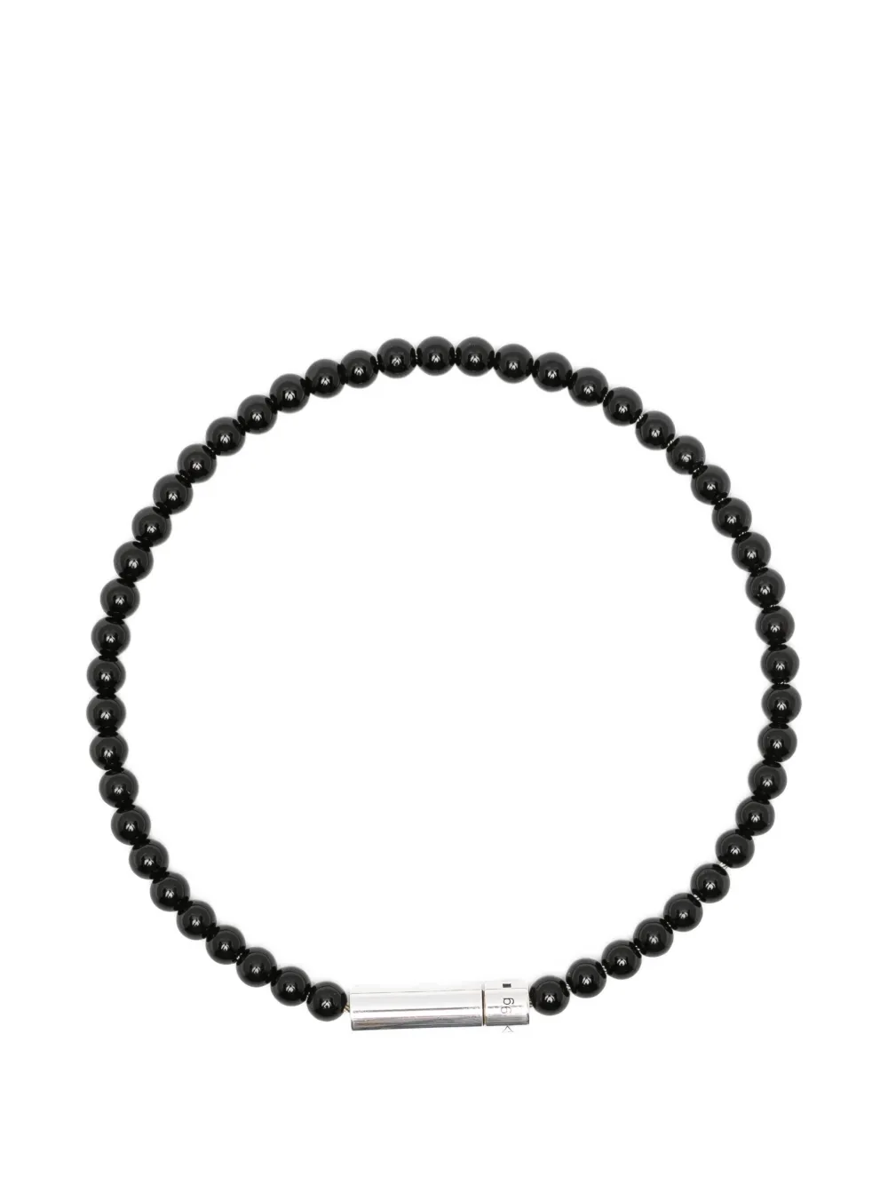 Le Gramme black onyx beads bracelet - Nero