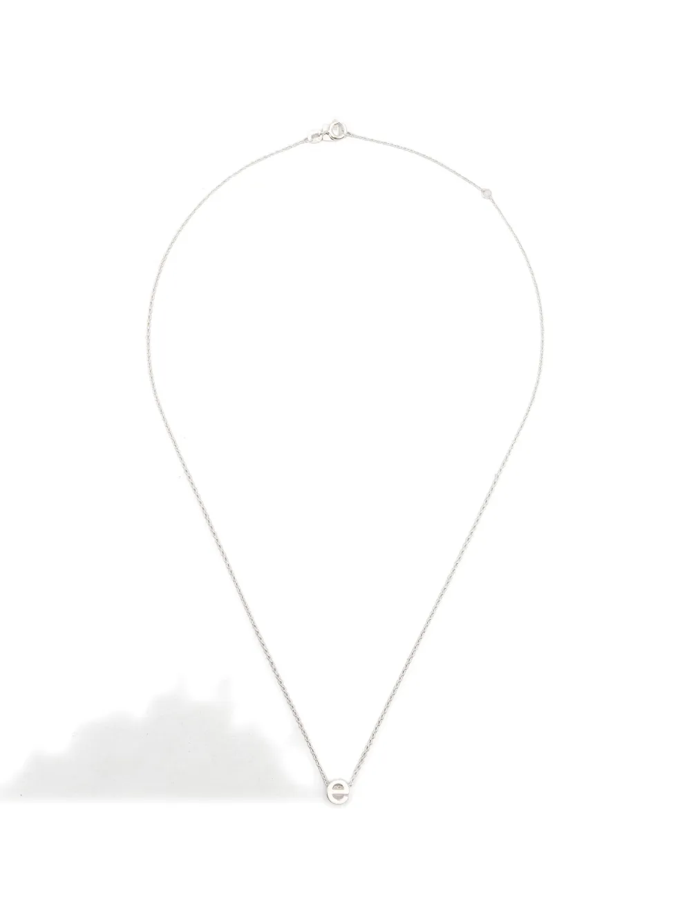 Le Gramme alphabet necklace - Silber