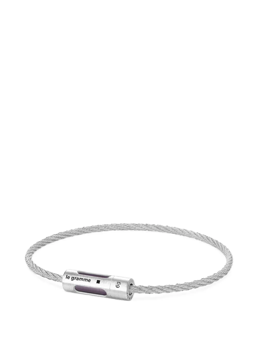 Le Gramme punched cable bracelet - Silber