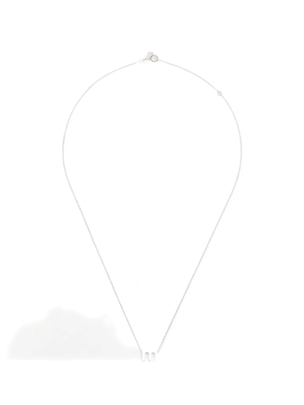 Le Gramme alphabet necklace - Silber