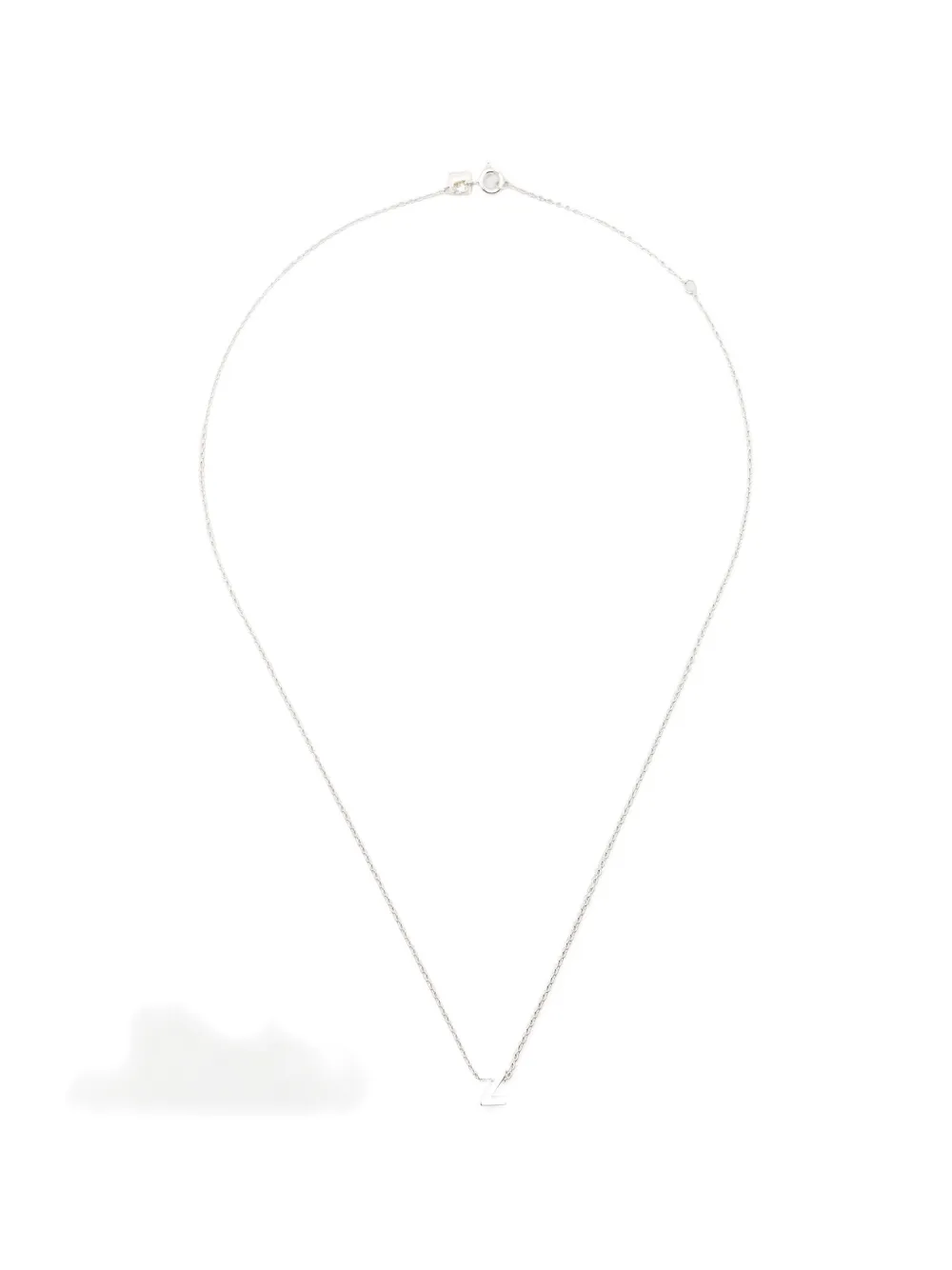 Le Gramme alphabet necklace - Silber