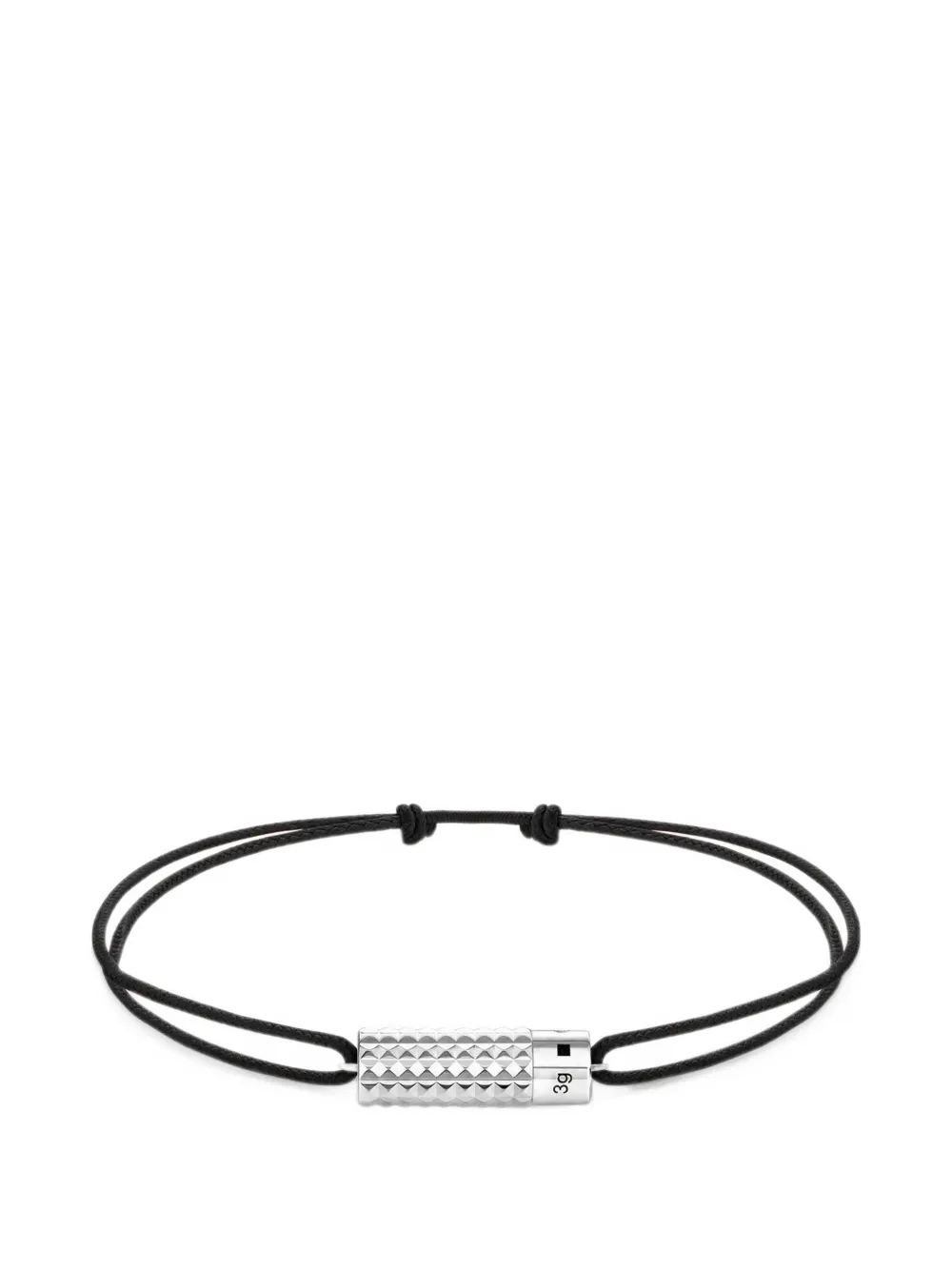 Le Gramme guilloché cable bracelet - Argento