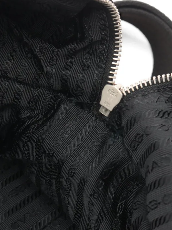 Prada Pre-Owned 00s Tessuto 2way Boston Bag | Black | FARFETCH OM
