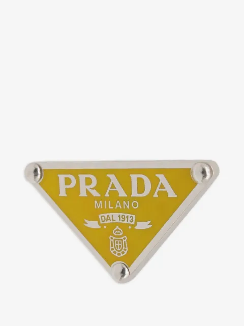 Prada Pre-Owned aretes triangulares Symbole 2020